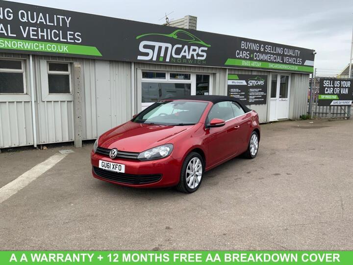 Volkswagen GOLF 1.6 TDI BlueMotion Tech SE Cabriolet Euro 5 (s/s) 2dr