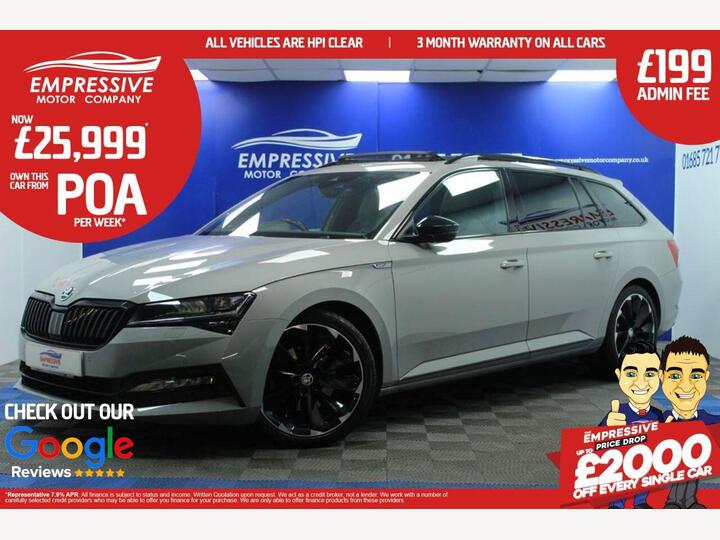 Skoda SUPERB 2.0 TSI SportLine Plus DSG Euro 6 (s/s) 5dr Skoda SUPERB 2.0 TSI SportLine Plus DSG Euro 6 (s/s) 5dr