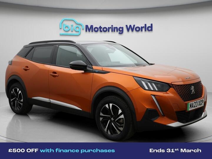 Peugeot E-2008 50kWh GT Auto 5dr (7kW Charger)