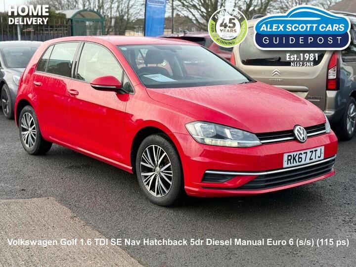 Volkswagen Golf 1.6 TDI SE Nav Euro 6 (s/s) 5dr Volkswagen Golf 1.6 TDI SE Nav Euro 6 (s/s) 5dr