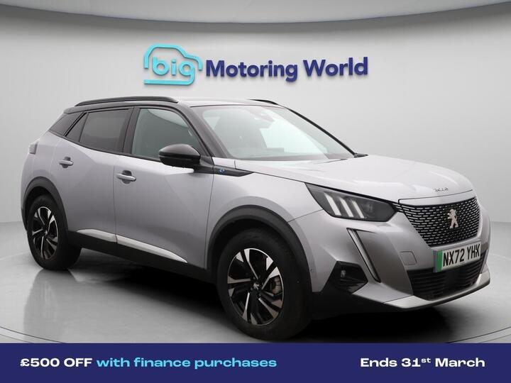 Peugeot E-2008 50kWh GT Auto 5dr (7kW Charger)