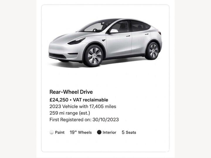 Tesla Model Y Auto RWD 5dr