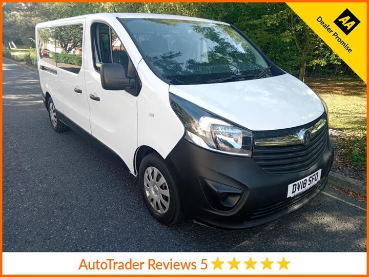 Vauxhall VIVARO 1.6 CDTi 2900 BiTurbo EcoTEC L2 H1 Euro 6 (s/s) 5dr (9 Seat) Vauxhall VIVARO 1.6 CDTi 2900 BiTurbo EcoTEC L2 H1 Euro 6 (s/s) 5dr (9 Seat)