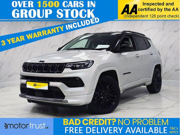 Jeep COMPASS 1.3 GSE T4 11.4kWh S Auto 4xe Euro 6 (s/s) 5dr Jeep COMPASS 1.3 GSE T4 11.4kWh S Auto 4xe Euro 6 (s/s) 5dr