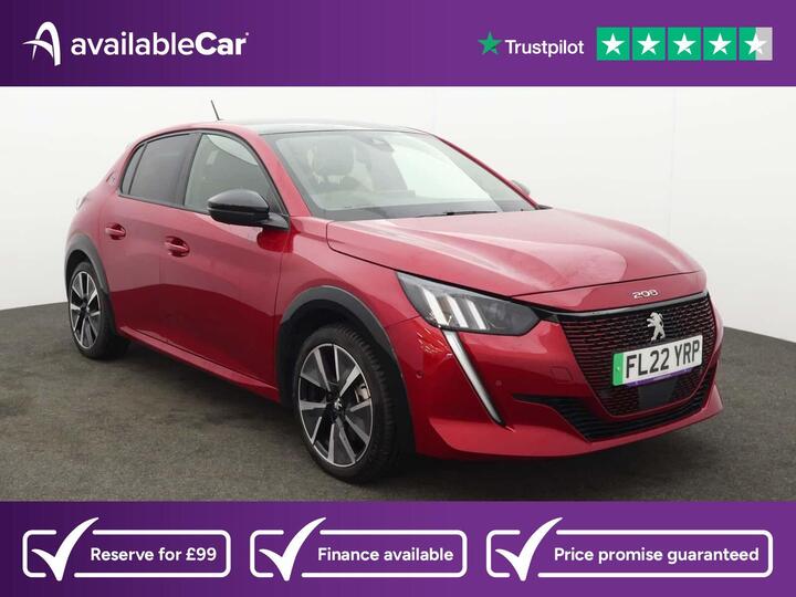 Peugeot E-208 50kWh GT Auto 5dr (7kW Charger) Peugeot E-208 50kWh GT Auto 5dr (7kW Charger)