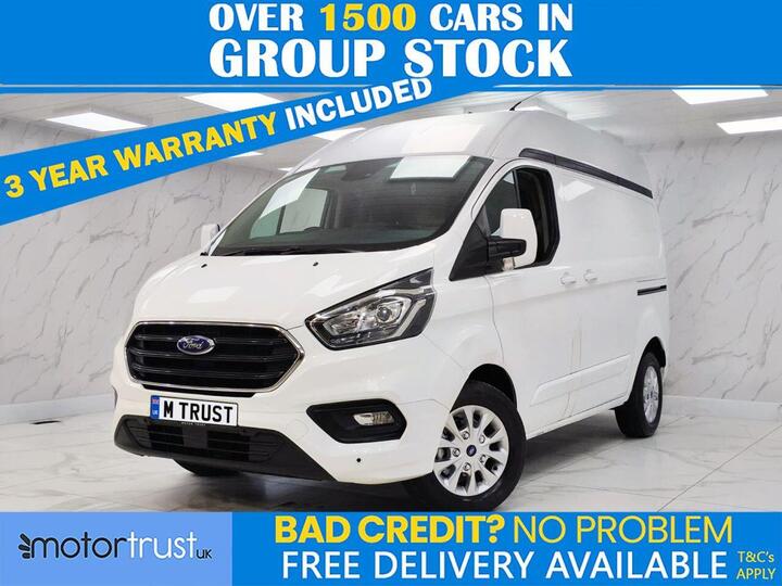 Ford TRANSIT CUSTOM 2.0 300 EcoBlue Limited Panel Van 5dr Diesel Manual L1 H2 Euro 6 (s/s) (130 Ps) 2 KEYS, FSH, PARK SENSORS