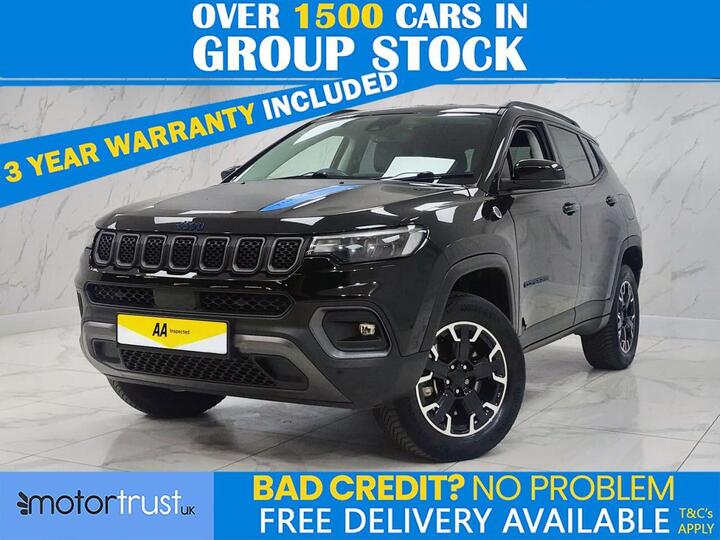 Jeep COMPASS 1.3 GSE T4 11.4kWh Trailhawk Auto 4xe Euro 6 (s/s) 5dr Jeep COMPASS 1.3 GSE T4 11.4kWh Trailhawk Auto 4xe Euro 6 (s/s) 5dr