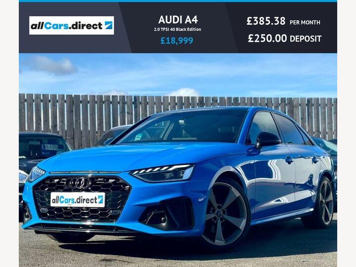 Audi A4 2.0 TFSI 40 Black Edition S Tronic Euro 6 (s/s) 4dr