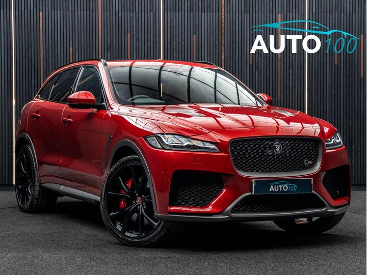 Jaguar F-PACE 5.0 V8 SVR Quickshift AWD Euro 6 (s/s) 5dr Jaguar F-PACE 5.0 V8 SVR Quickshift AWD Euro 6 (s/s) 5dr