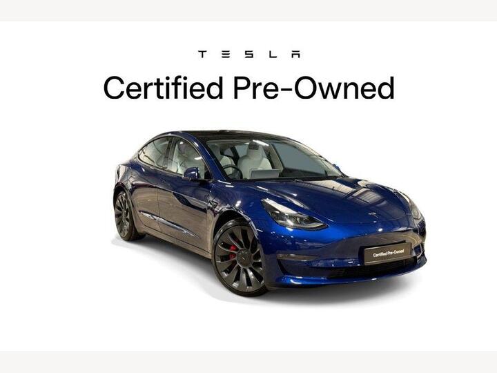 Tesla Model 3 (Dual Motor) Performance Auto 4WDE 4dr (Performance Upgrade) Tesla Model 3 (Dual Motor) Performance Auto 4WDE 4dr (Performance Upgrade)
