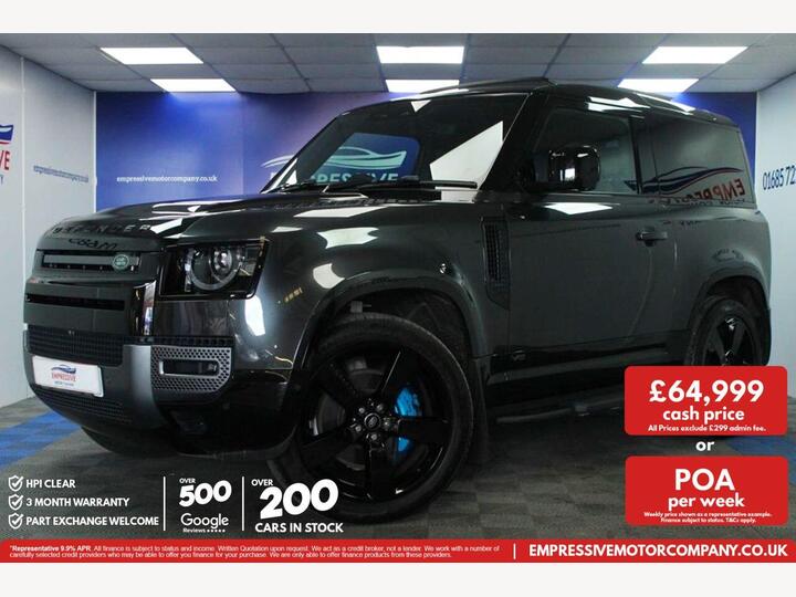 Land Rover DEFENDER 90 5.0 P525 V8 Carpathian Edition Auto 4WD Euro 6 (s/s) 3dr