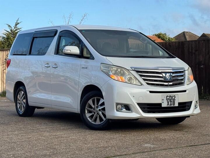 Toyota Alphard TOYOTA ALPHARD 2.4 PETROL HYBRID 12-12 ULEZ AUTO 7 SEATER FRESH IMPORT VERI