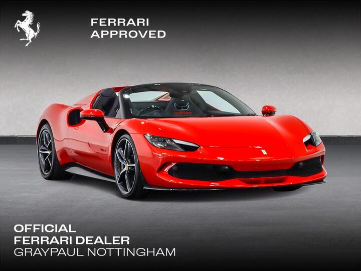 Ferrari 296 3.0T V6 7.45kWh Spider F1 DCT Euro 6 (s/s) 2dr Ferrari 296 3.0T V6 7.45kWh Spider F1 DCT Euro 6 (s/s) 2dr