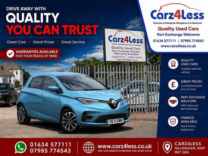 Renault Zoe R135 EV50 52kWh GT Line Auto 5dr (Rapid Charge)