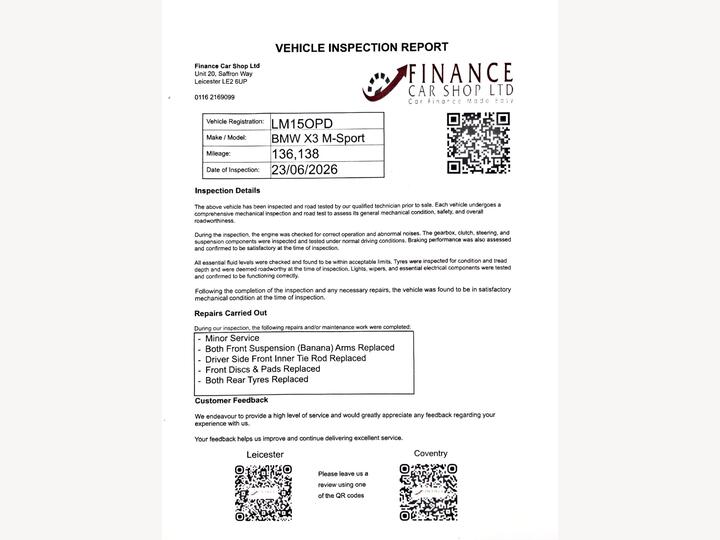 BMW X3 3.0 30d M Sport Auto XDrive Euro 6 (s/s) 5dr