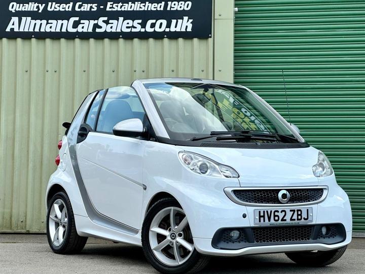 Smart FORTWO 1.0 MHD Pulse Cabriolet SoftTouch Euro 5 (s/s) 2dr