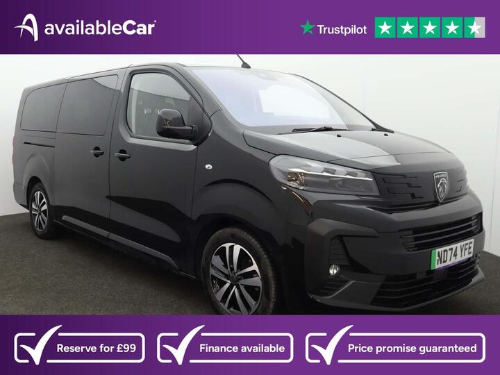 Peugeot E-Traveller 75kWh Allure Long MPV Auto LWB 5dr (8 Seat, 11kW Charger) Peugeot E-Traveller 75kWh Allure Long MPV Auto LWB 5dr (8 Seat, 11kW Charger)
