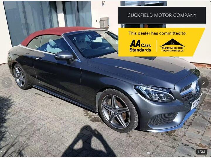 Mercedes-Benz C Class 2.0 C300 AMG Line (Premium Plus) Cabriolet G-Tronic+ Euro 6 (s/s) 2dr