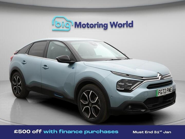 Citroen E-C4 50kWh Shine Plus Auto 5dr (7.4kW Charger) Citroen E-C4 50kWh Shine Plus Auto 5dr (7.4kW Charger)