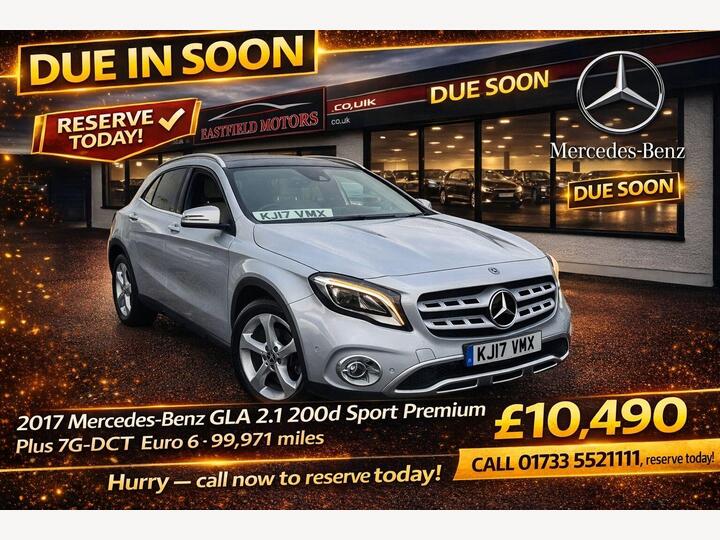 Mercedes-Benz GLA 2.1 GLA200d Sport (Premium Plus) 7G-DCT Euro 6 (s/s) 5dr Mercedes-Benz GLA 2.1 GLA200d Sport (Premium Plus) 7G-DCT Euro 6 (s/s) 5dr