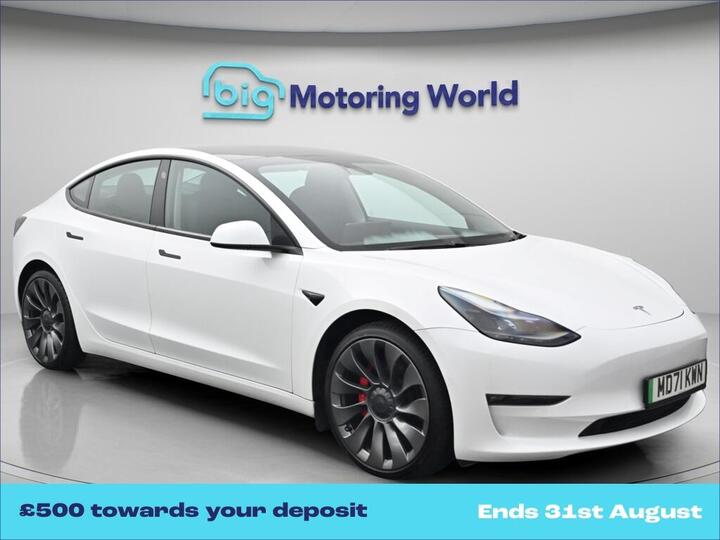 Tesla Model 3 (Dual Motor) Performance Auto 4WDE 4dr (Performance Upgrade)