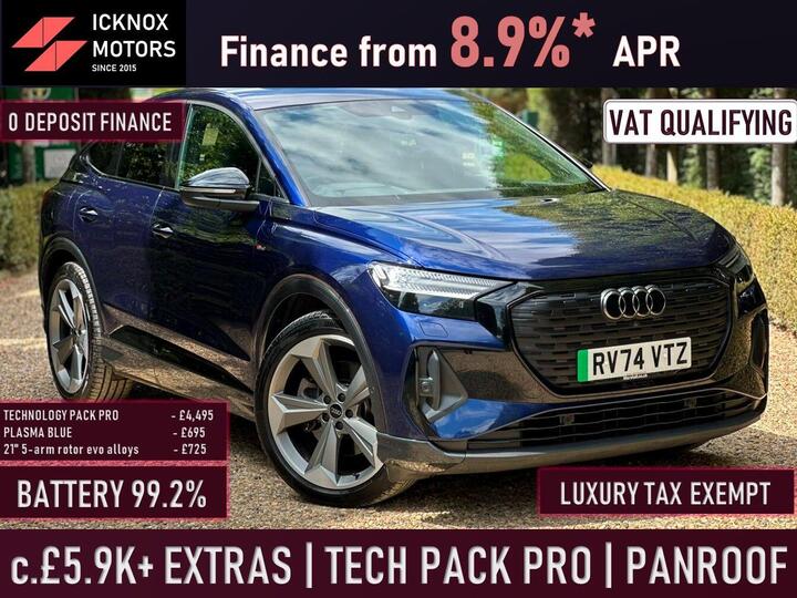 Audi Q4 E-tron 45 Black Edition Sportback Auto Quattro 5dr 82kWh
