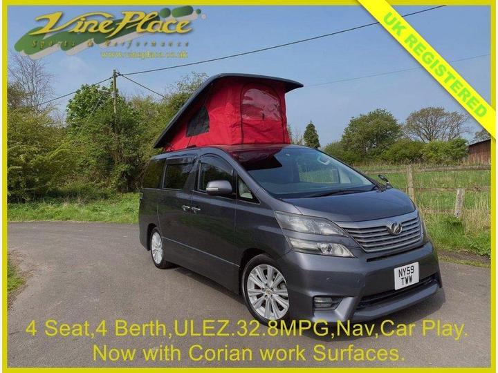 Toyota VELLFIRE 2.4 Auto, VP Diamond 4 Seat, 4 Berth Campervan +4 Berth+4 Seat+Auto+32.8MPG