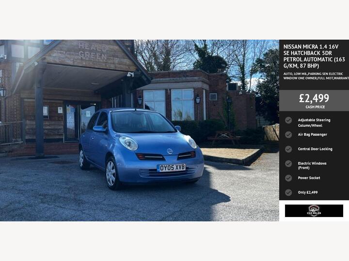 Nissan MICRA 1.4 16v SE 5dr