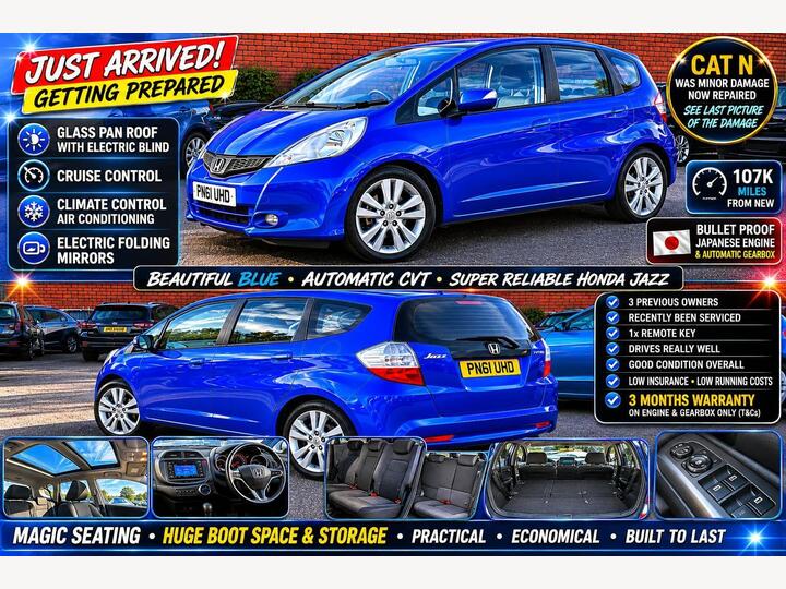 Honda Jazz 1.4 I-VTEC EX CVT Euro 5 5dr