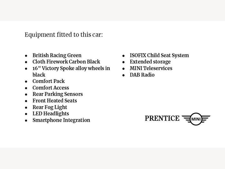 MINI Hatch 1.5 Cooper Classic Euro 6 (s/s) 5dr