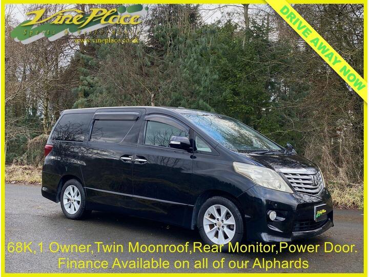 Toyota ALPHARD 240 S, Twin Moonroof,DVD,Rear Monitor,,8 Seats,Auto.ULEZ. + FINANCE AT Www.vineplace.co.uk +