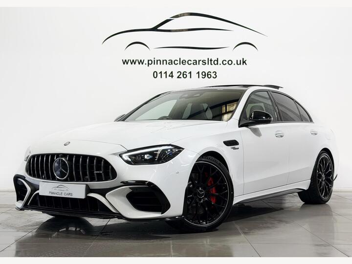 Mercedes-Benz C Class 2.0 C63 6.1kWh AMG S E Performance Night Edition (Premium Plus) SpdS MCT 4MATIC+ Euro 6 (s/s) 4dr Mercedes-Benz C Class 2.0 C63 6.1kWh AMG S E Performance Night Edition (Premium Plus) SpdS MCT 4MATIC+ Euro 6 (s/s) 4dr