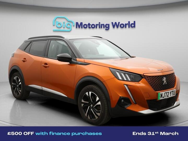 Peugeot E-2008 50kWh GT Auto 5dr (7kW Charger)