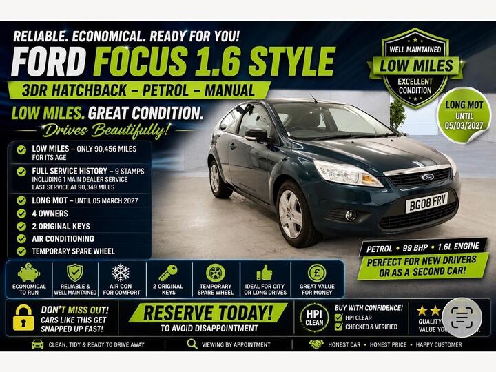 Ford Focus 1.6 Style 3dr
