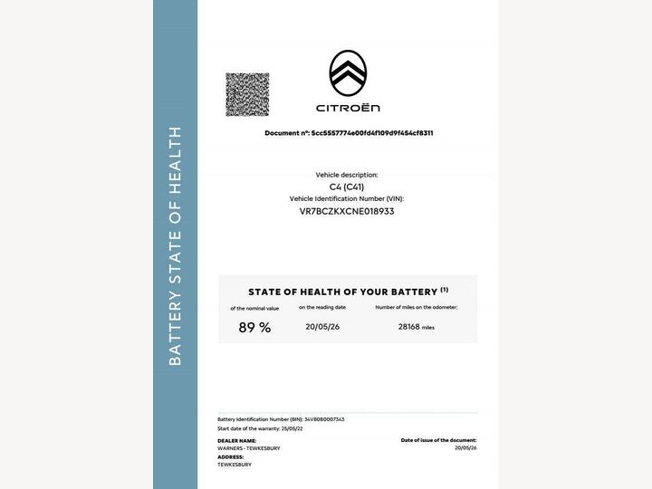 Citroen C4 50kWh Shine Auto 5dr