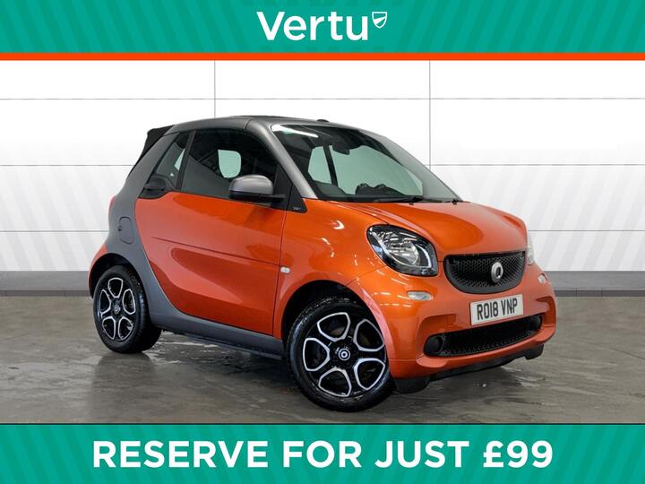 Smart Fortwo Cabrio 0.9T Prime (Premium) Cabriolet Twinamic Euro 6 (s/s) 2dr