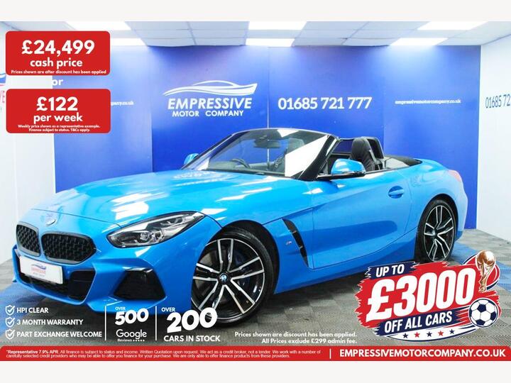 BMW Z4 2.0 30i M Sport Auto SDrive Euro 6 (s/s) 2dr