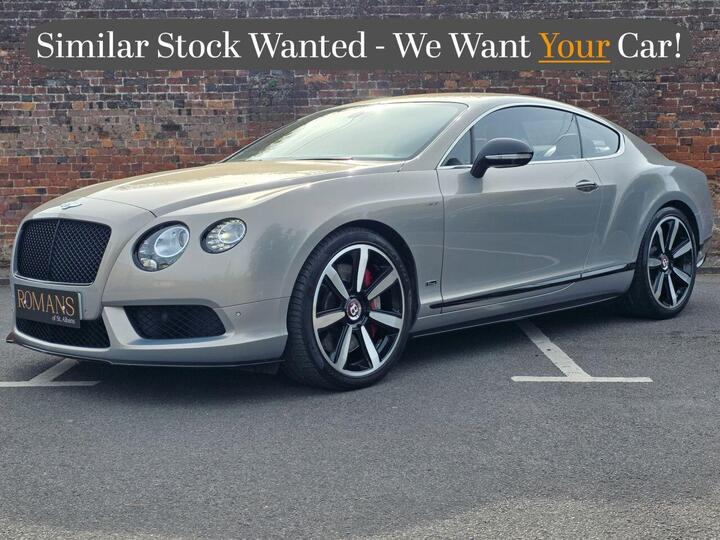 Bentley CONTINENTAL 4.0 V8 GT S Auto 4WD Euro 6 2dr Bentley CONTINENTAL 4.0 V8 GT S Auto 4WD Euro 6 2dr