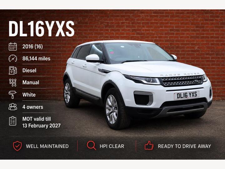 Land Rover Range Rover Evoque 2.0 ED4 SE FWD Euro 6 (s/s) 5dr