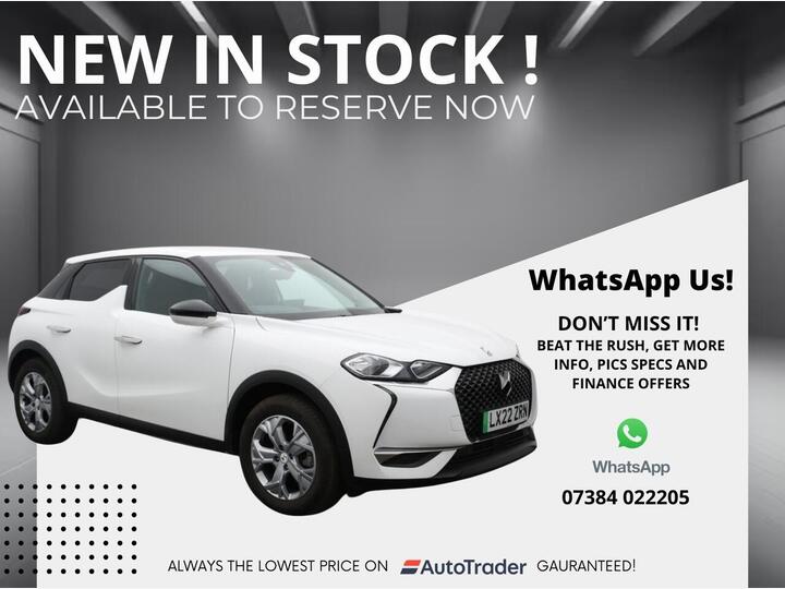 DS AUTOMOBILES DS 3 CROSSBACK E-TENSE 50kWh Bastille Crossback Auto 5dr DS AUTOMOBILES DS 3 CROSSBACK E-TENSE 50kWh Bastille Crossback Auto 5dr