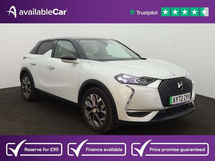 DS AUTOMOBILES DS 3 CROSSBACK E-TENSE 50kWh Rivoli Crossback Auto 5dr DS AUTOMOBILES DS 3 CROSSBACK E-TENSE 50kWh Rivoli Crossback Auto 5dr