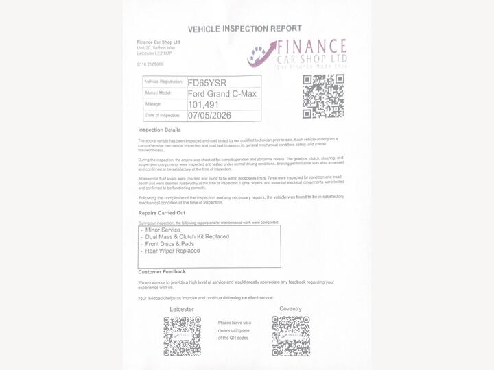 Ford Grand C-Max 1.5 TDCi Titanium X Euro 6 (s/s) 5dr