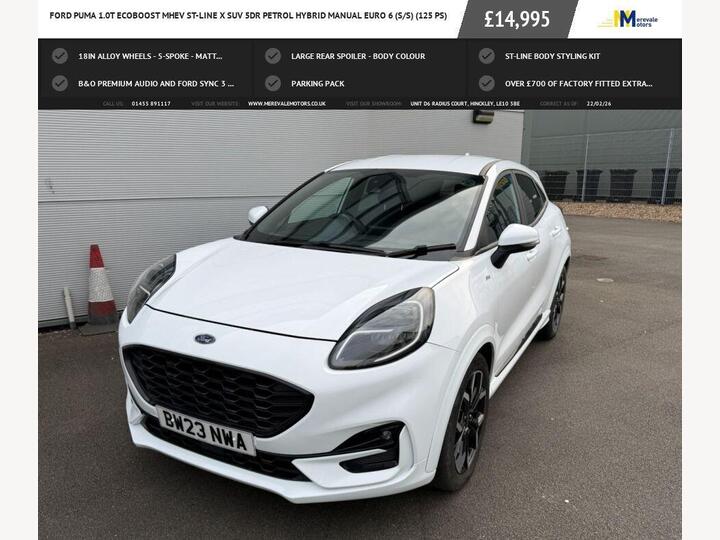 Ford PUMA 1.0T EcoBoost MHEV ST-Line X Euro 6 (s/s) 5dr