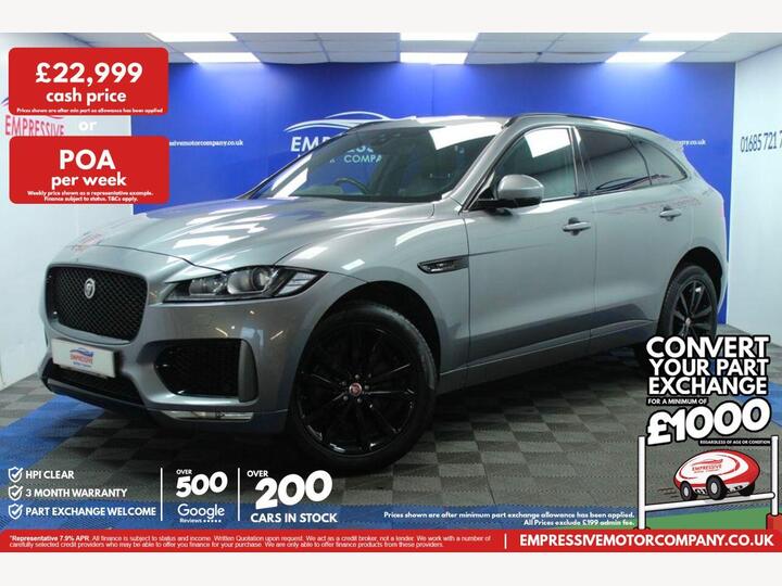 Jaguar F-PACE 2.0 D180 Chequered Flag Auto AWD Euro 6 (s/s) 5dr