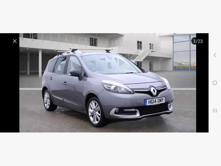 Renault Grand Scenic 1.5 DCi ENERGY Limited Euro 5 (s/s) 5dr Renault Grand Scenic 1.5 DCi ENERGY Limited Euro 5 (s/s) 5dr