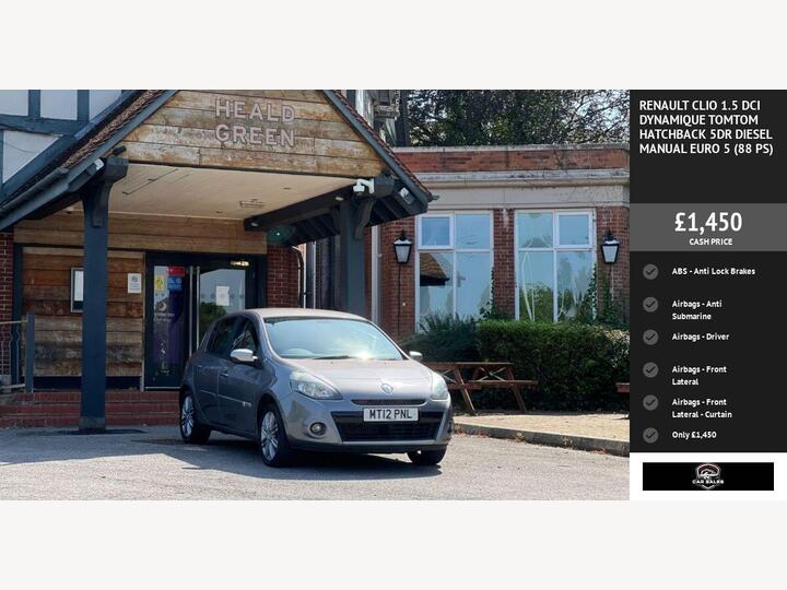 Renault CLIO 1.5 DCi Dynamique TomTom Euro 5 5dr