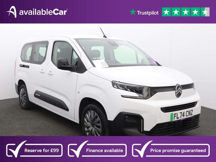 Citroen E-Berlingo 52kWh PLUS XL Auto 5dr (7.4kW Charger) Citroen E-Berlingo 52kWh PLUS XL Auto 5dr (7.4kW Charger)