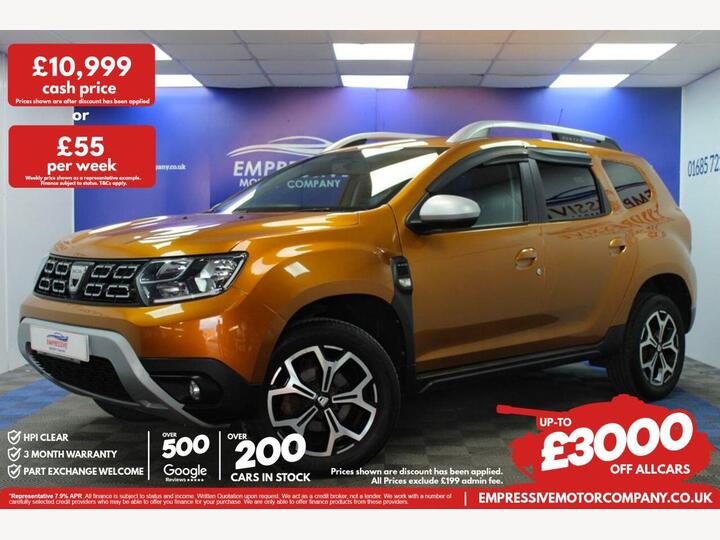 Dacia DUSTER 1.5 Blue DCi Prestige 4WD Euro 6 (s/s) 5dr Dacia DUSTER 1.5 Blue DCi Prestige 4WD Euro 6 (s/s) 5dr