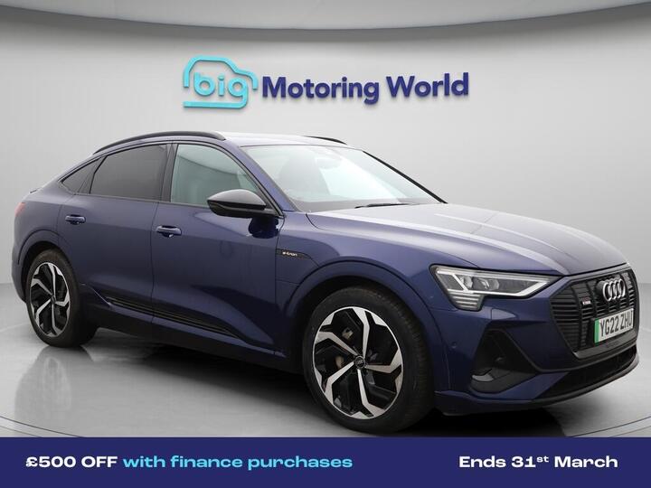 Audi E-tron 50 Black Edition Sportback Auto Quattro 5dr 71.2kWh (11kW Charger)