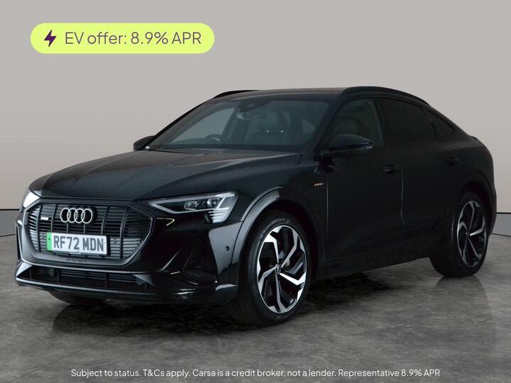 Audi E-tron 50 Black Edition Sportback Auto Quattro 5dr 71.2kWh (11kW Charger)